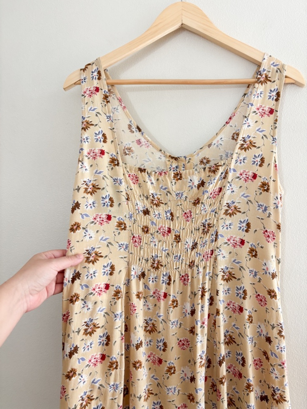 Vintage Yellow Floral Dress - Picture 5 of 5